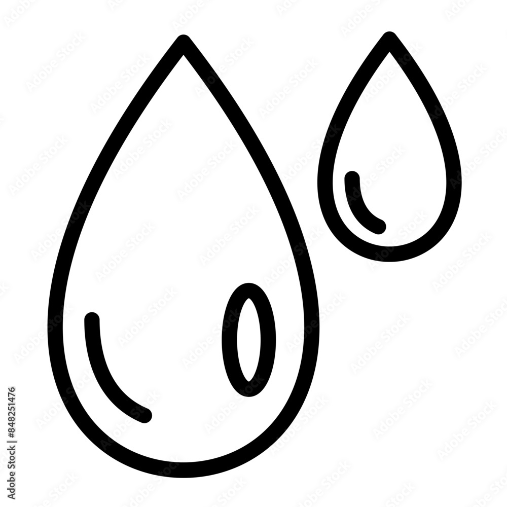 Water Drop vector icon style Water Drop vector icon style