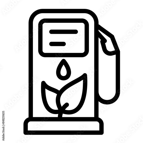Biofuel vector icon style