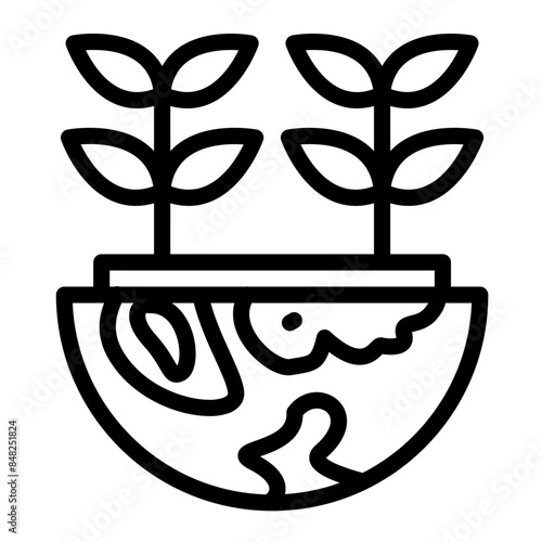 Conservation vector icon style