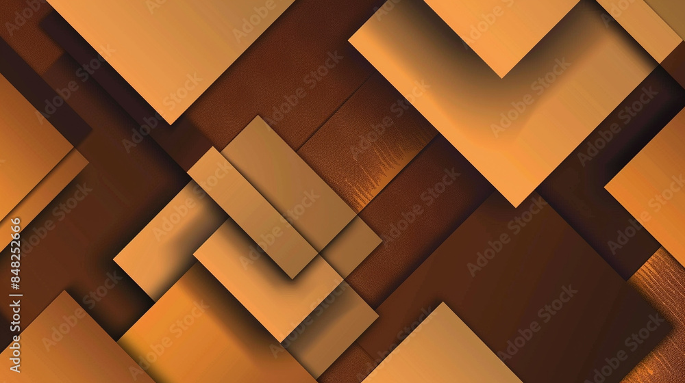 Orange and Coffee brown square shape background presentation design Orange and Coffee brown square shape background presentation design