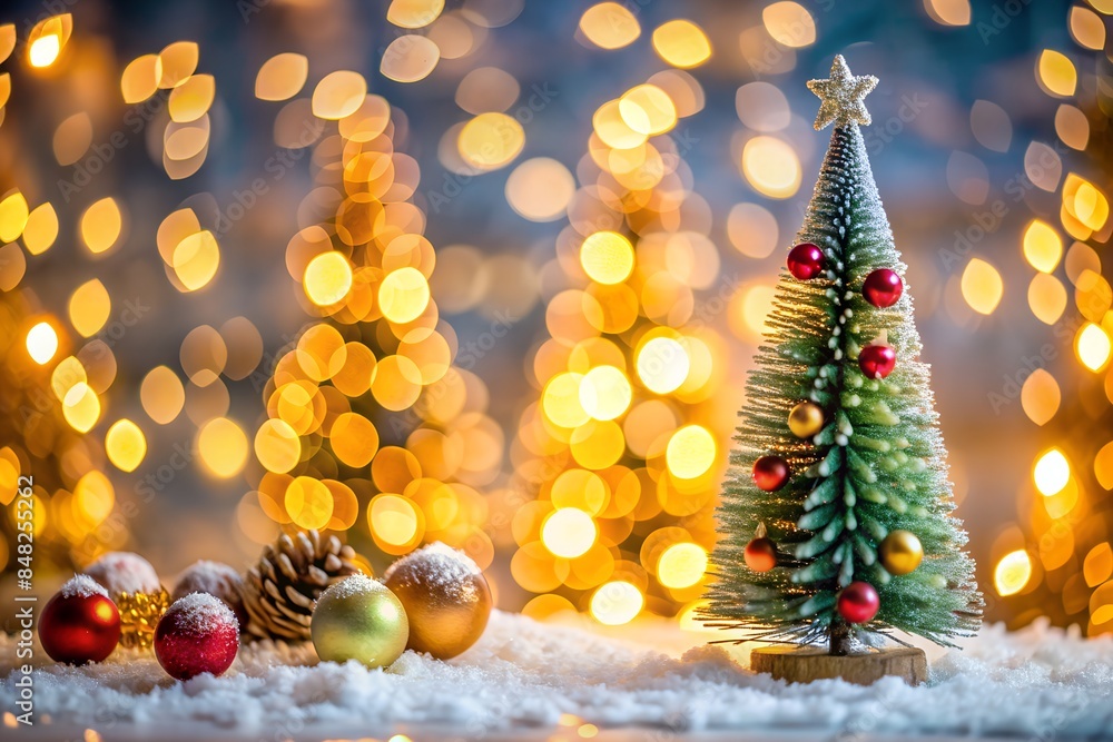 christmas tree decorations background with copy space christmas tree decorations background with copy space
