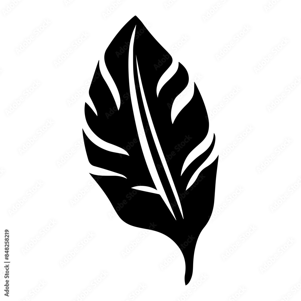 Obraz premium leaf with abstract, stylized patterns