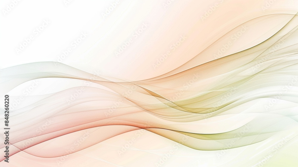 Serene abstract waves in soft pastel colors Serene abstract waves in soft pastel colors