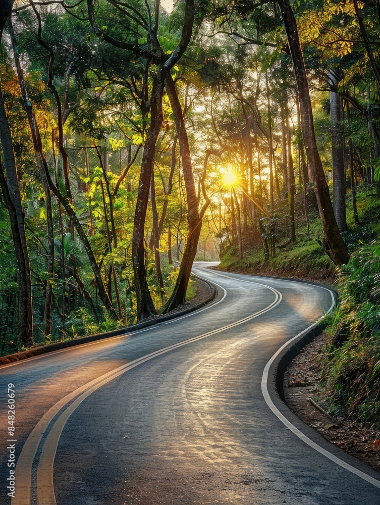 Fototapeta premium Forest Road