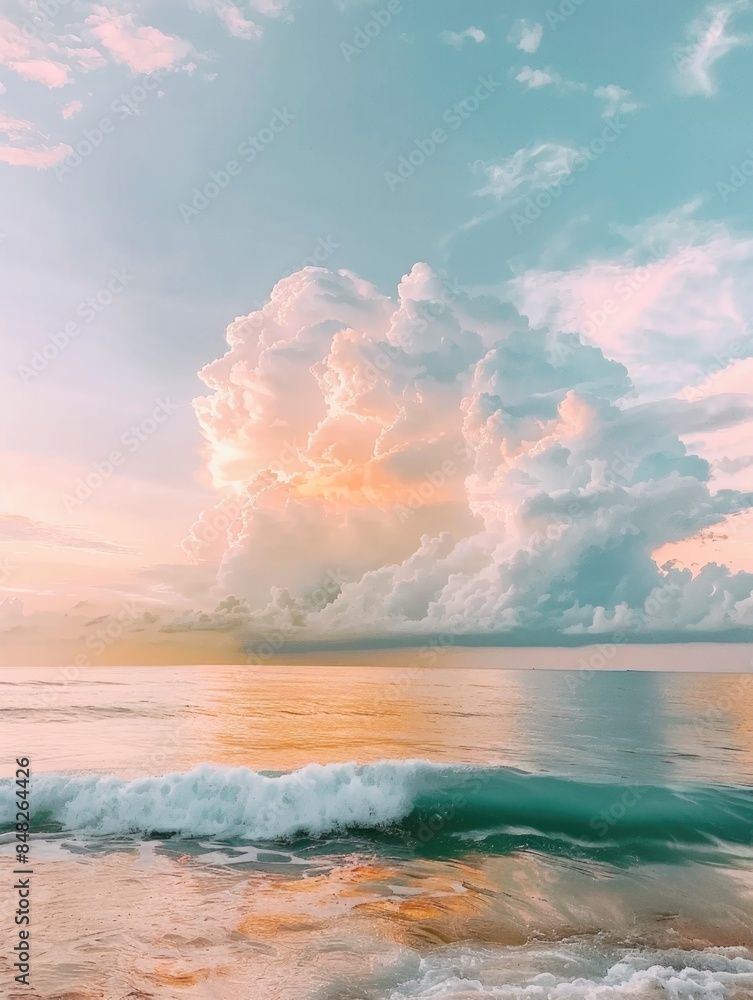 Ocean with clouds Ocean with clouds