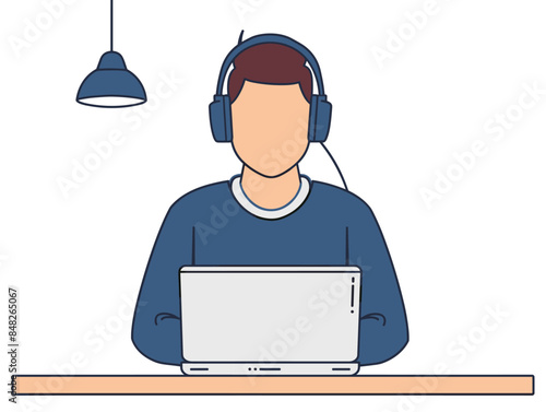 white background, A developer attending a tech meetup or networking event., very simple and isolate in the style of animated illustrations, white background,