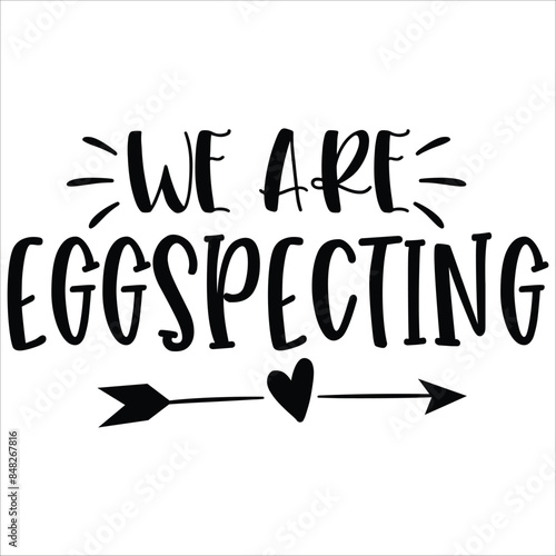 we are eggspecting illestrator design photo