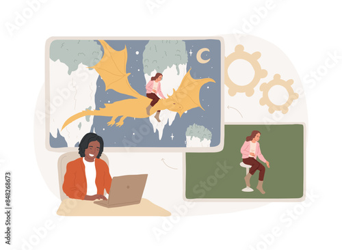 Special effects design isolated concept vector illustration.