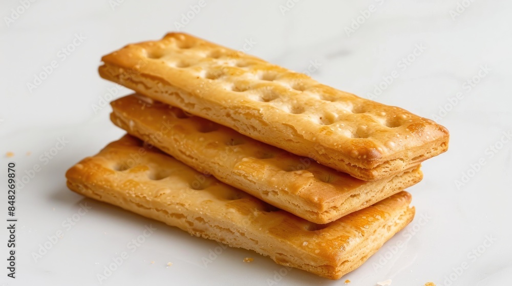 Biscuit stick on a white backdrop Biscuit stick on a white backdrop
