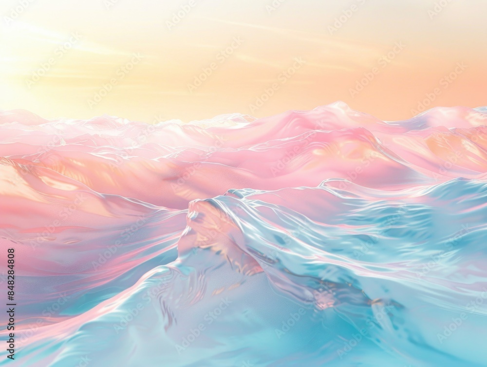 Fototapeta premium Mountain Range Sunset