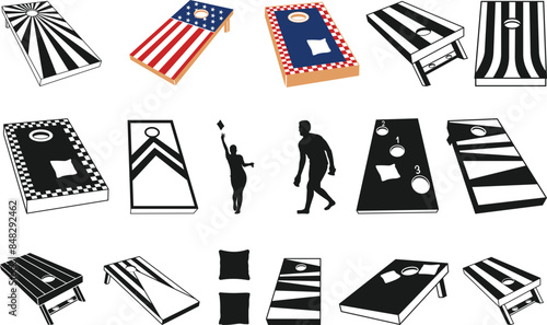 Cornhole, Cornhole Playing American, Cornhole Player,