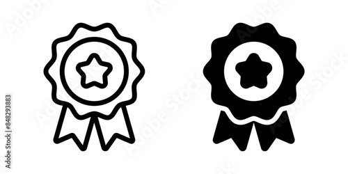 Medal icon set. flat illustration of vector icon