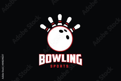 creative Sports team Bowling Club Logo template Vector sports logo photo