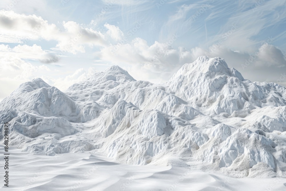 Snowy Mountain Landscape Snowy Mountain Landscape