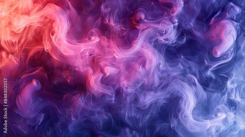 Abstract Swirling Smoke in Pink and Blue Abstract Swirling Smoke in Pink and Blue