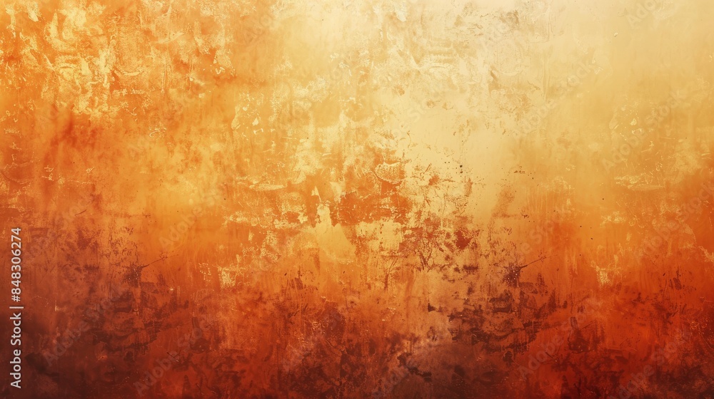Grunge wall background with orange brown gradient ideal for backdrops decor summer and warmth Grunge wall background with orange brown gradient ideal for backdrops decor summer and warmth