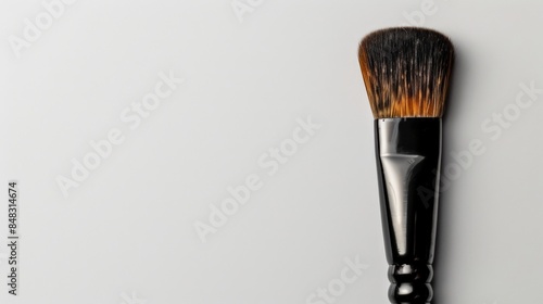 Makeup brush mockup with copy space photo