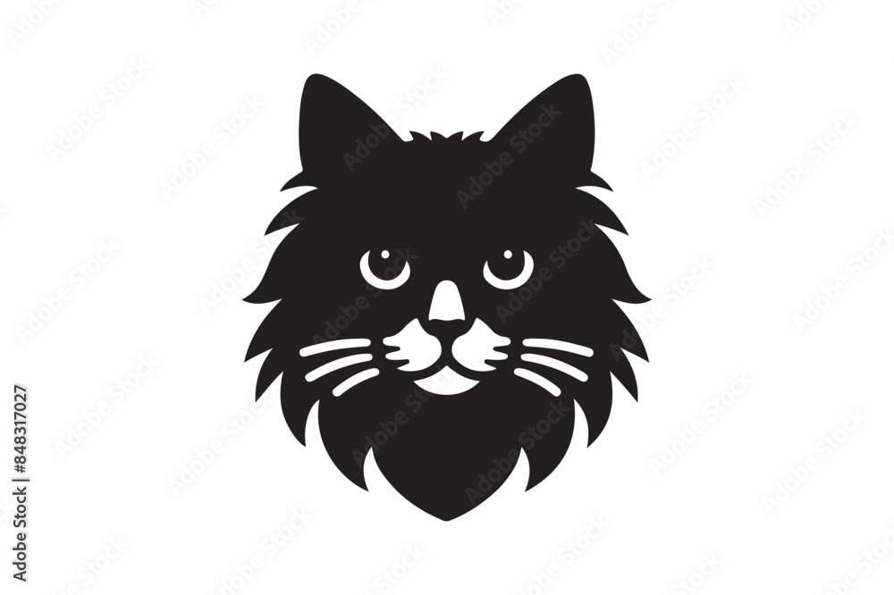 Cat silhouette vector art illustration Cat silhouette vector art illustration