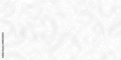 Vector black and white diagram Topographic contour map lines. Seamless pattern with lines Topography map. Geographic mountain relief diagram line wave grid landscape stripe carve pattern background.