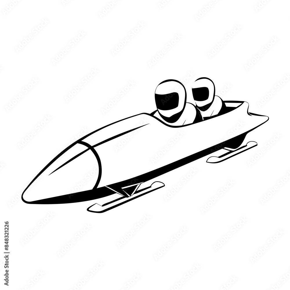 dynamic vector illustration of a luge racer in position, highlighting the speed and precision of the sport. dynamic vector illustration of a luge racer in position, highlighting the speed and precision of the sport.