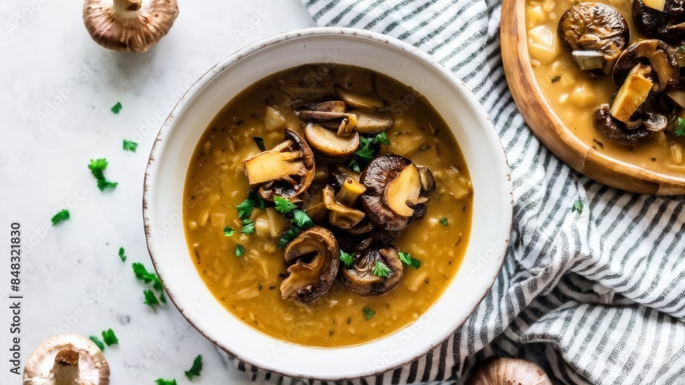 Mushroom soup-puree. Mushroom soup-puree.