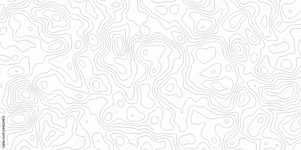 Vector geography landscape Topo contour map on white background, Topographic contour lines. Seamless pattern with lines Topographic map. Geographic mountain relief diagram line wave carve pattern. Vector geography landscape Topo contour map on white background, Topographic contour lines. Seamless pattern with lines Topographic map. Geographic mountain relief diagram line wave carve pattern.