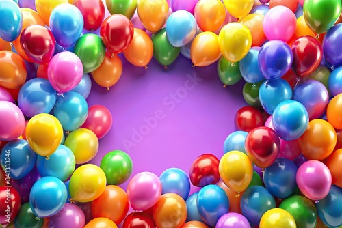 Colorful party balloons background with numerous balloons, celebration, vibrant, festive, multicolored, helium, decorations