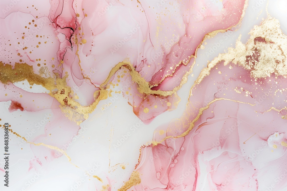 Abstract pink and gold marble texture. Image for interior design, desktop wallpapers, or graphic backgrounds. Abstract pink and gold marble texture. Image for interior design, desktop wallpapers, or graphic backgrounds.