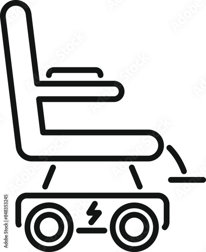 Modern electric wheelchair ensuring comfortable and effortless movement for individuals with mobility impairments