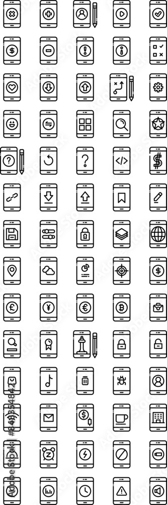 Mobile Phone On White Background Mobile Phone On White Background