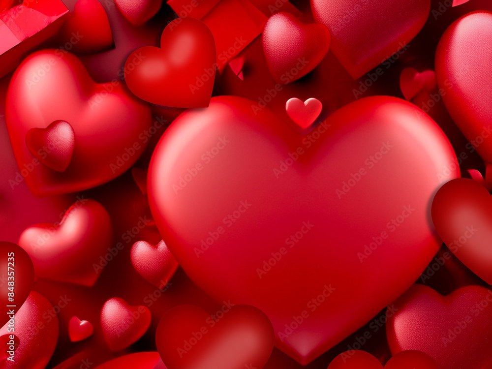 Valentine’s Day Design With Some Red Color Heart Valentine’s Day Design With Some Red Color Heart