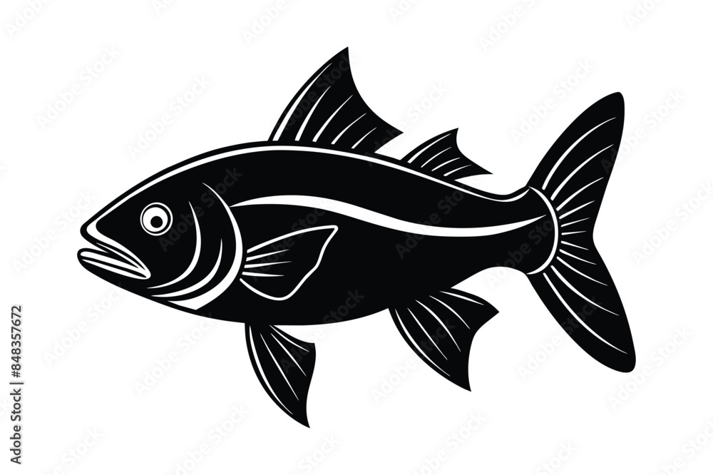 fish silhouette vector illustration fish silhouette vector illustration