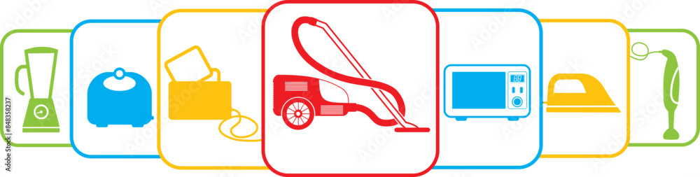 Fototapeta premium LES ACCESSOIRES DE LA MENAGERE