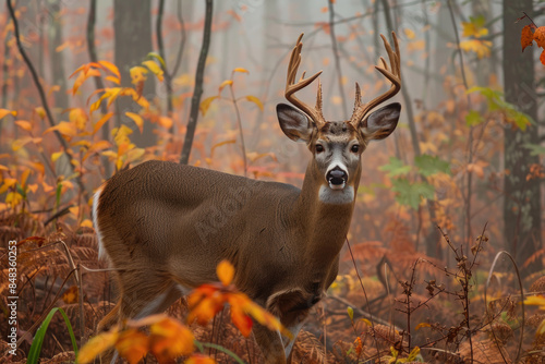 Wallpaper Mural A deer blending into the colors of a foggy morning. Torontodigital.ca