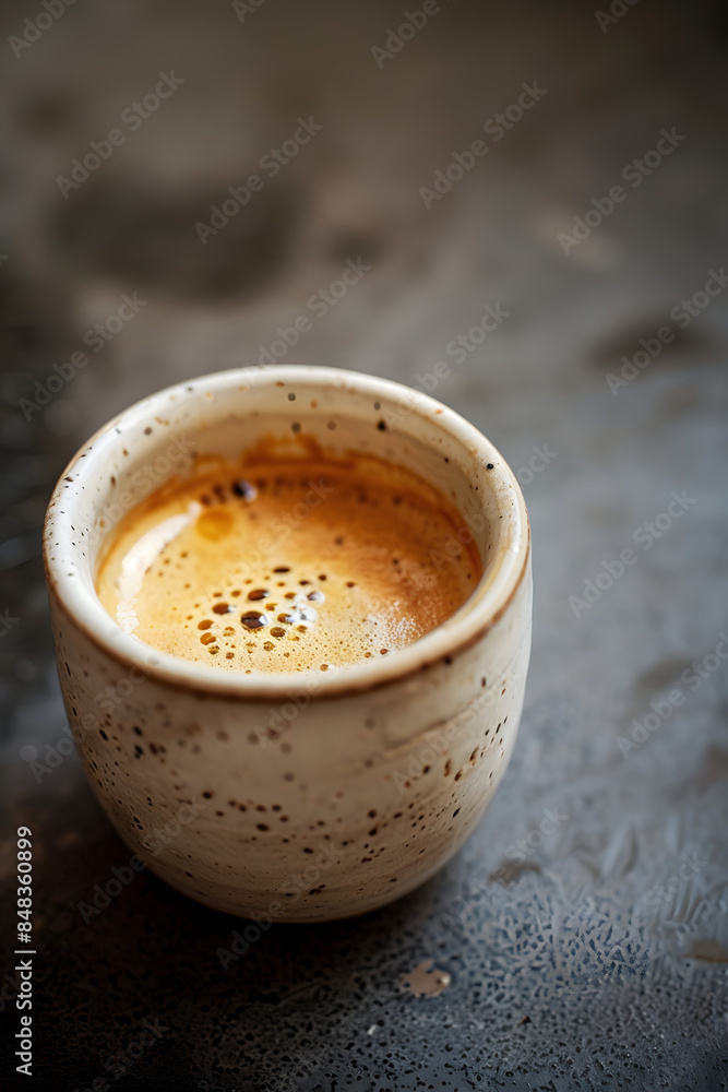 primer plano de taza de expreso café en taza primer plano de taza de expreso café en taza