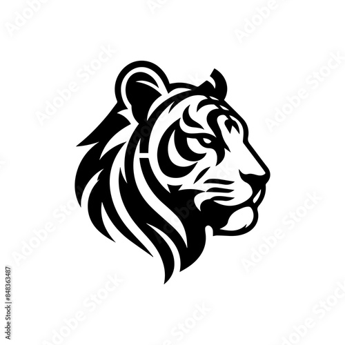 Wallpaper Mural Illustration of Tiger icon Torontodigital.ca