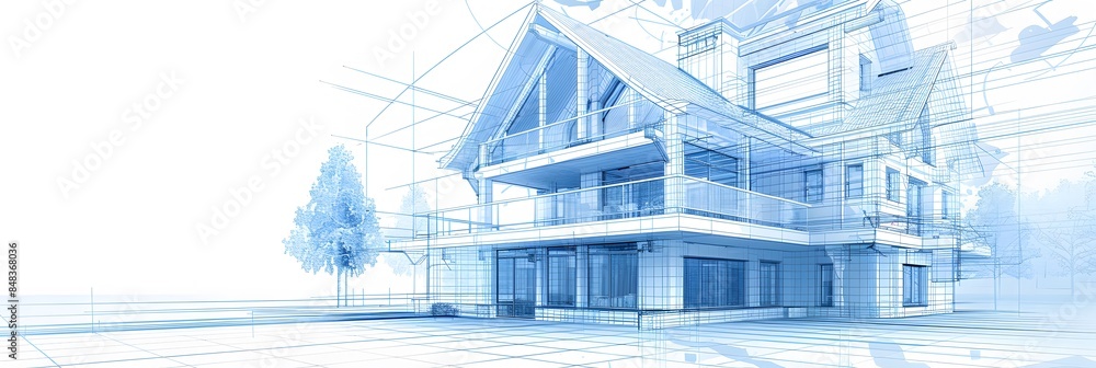 Obraz premium Home architecture interior design project
