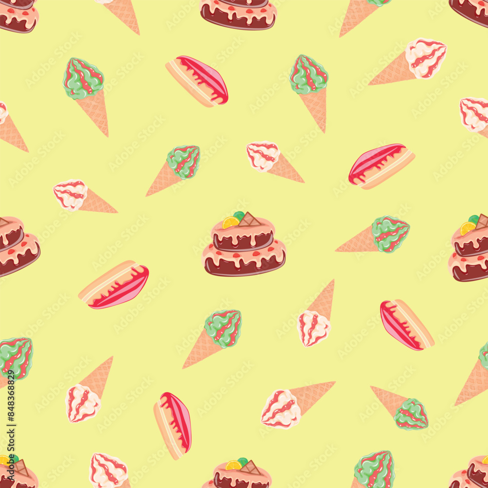 Cake, cheesecake, ice cream will make a dessert that will not leave anyone indifferent, cake, cheesecake, dessert, confectioner, sugar, vector, illustration, isolated, background, art, food, jam, waff Cake, cheesecake, ice cream will make a dessert that will not leave anyone indifferent, cake, cheesecake, dessert, confectioner, sugar, vector, illustration, isolated, background, art, food, jam, waff
