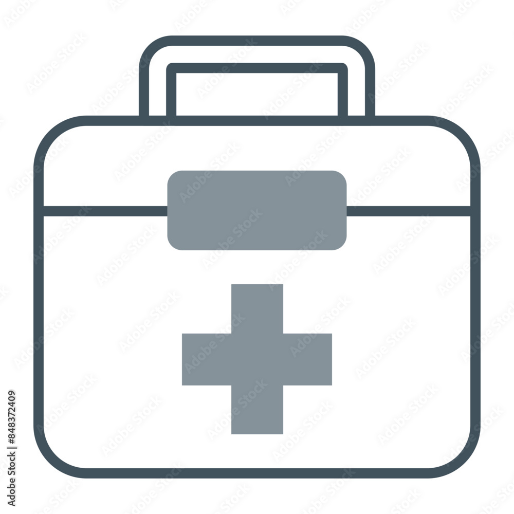 First Aid Kit Line Fill Icon First Aid Kit Line Fill Icon