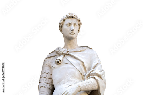 Fotografie saint George by Donatello sculpture, renaissance statues in Florence isolated on