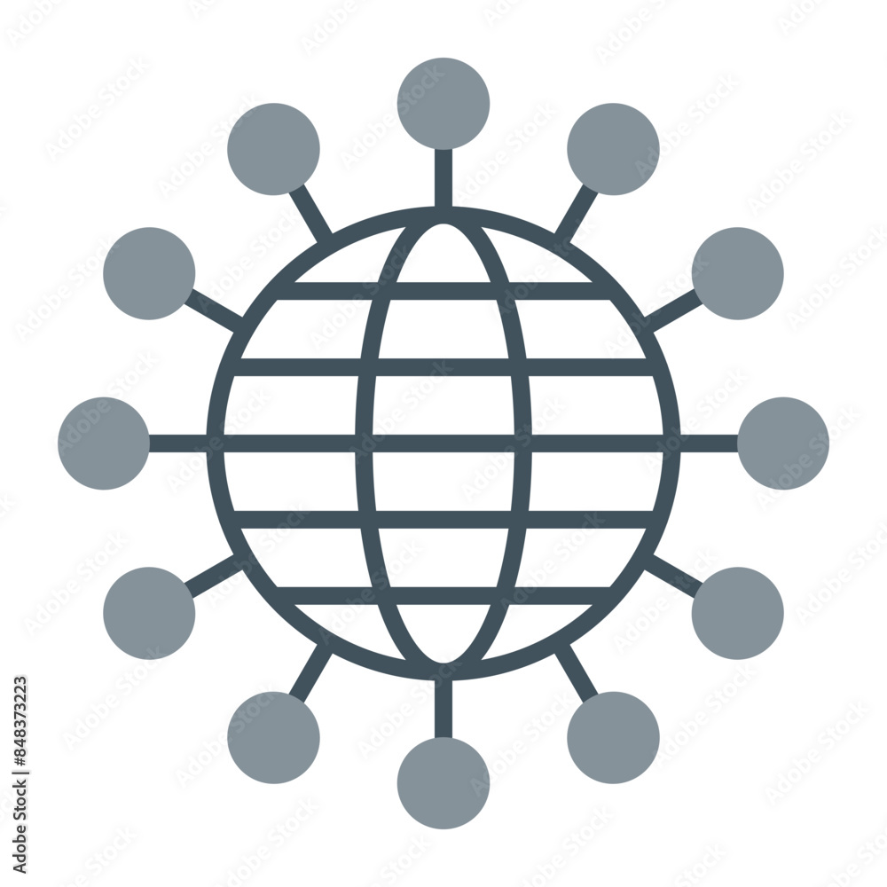 Global Infrastructure Line Fill Icon Global Infrastructure Line Fill Icon
