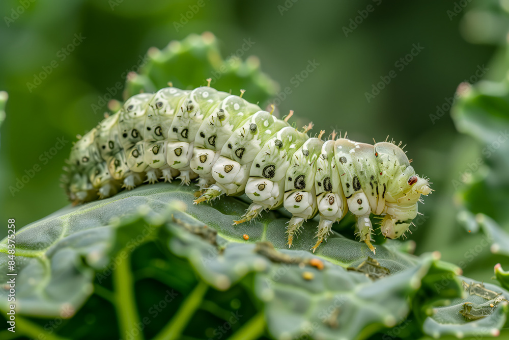 Naklejka premium Cross-striped Cabbageworm