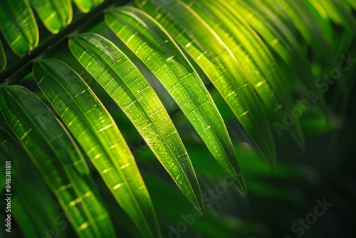 backdrop of green flowers and plants with copy space