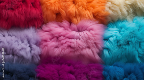 Pattern Background Abstract Image, Colorful Sheep Wool Fur, Texture, Wallpaper, Background, Cell Phone Cover and Screen, Smartphone, Computer, Laptop, Format 9:16 and 16:9 - PNG