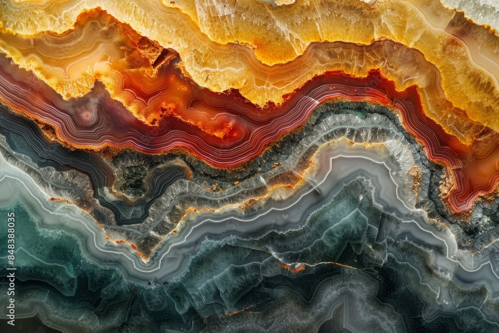 Obraz premium Gemstone agate color gradient pattern