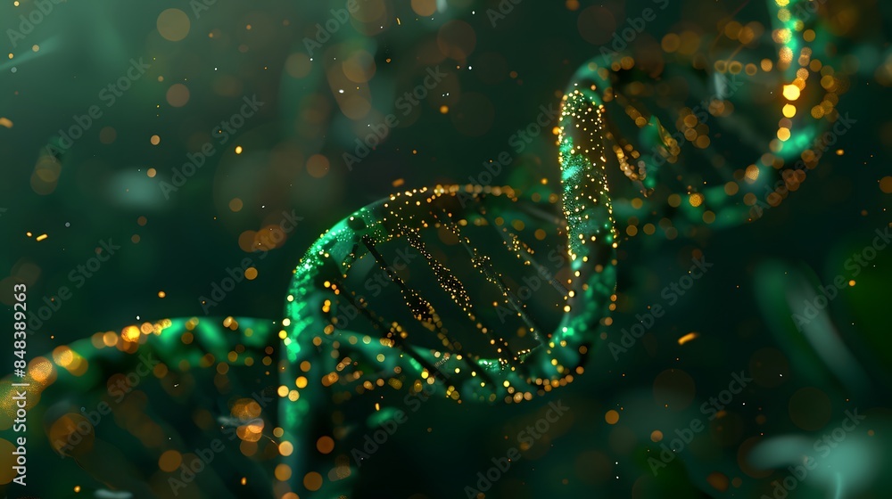Medical illustration of DNA double helix Medical illustration of DNA double helix