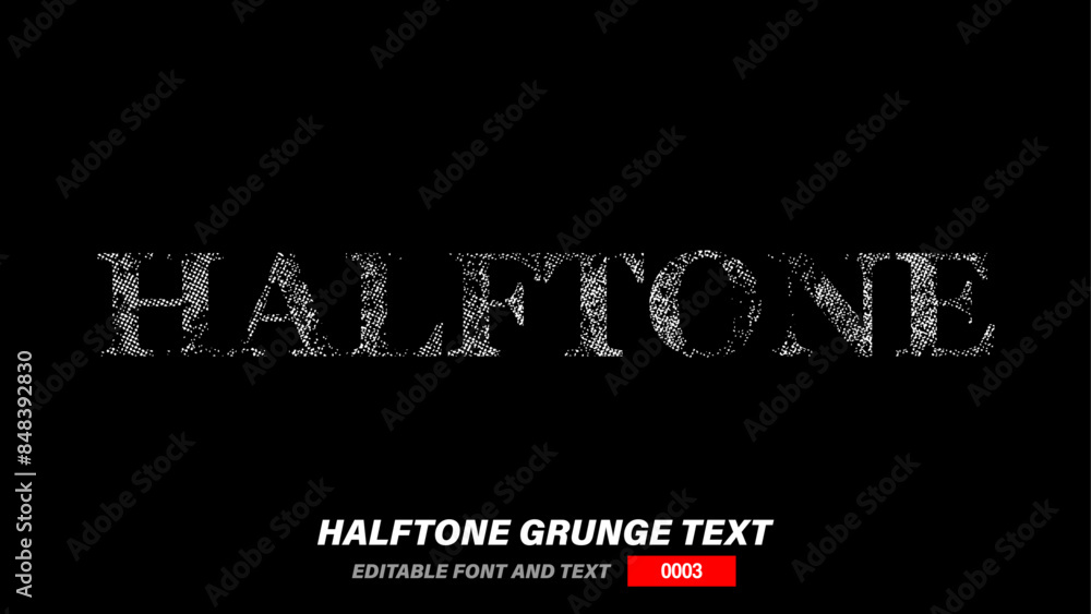Obraz premium MPS - Halftone Grunge Text - 0003