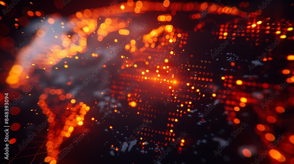 Abstract Tech Graphics, Global Market Abstract Tech Graphics, Global Market