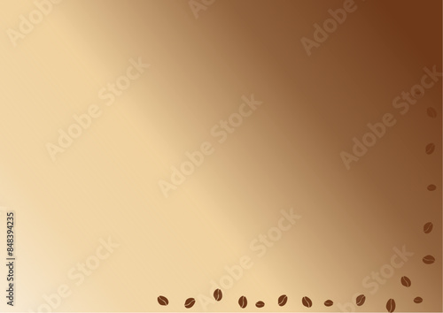 1 ottobre - Giornata internazionale del caffè - Grafica vettoriale - colore marrone e crema - caffè e chicchi - Tazzina da caffè espresso - ideale per siti Web, diapositive, blog, banner, cartoline, 