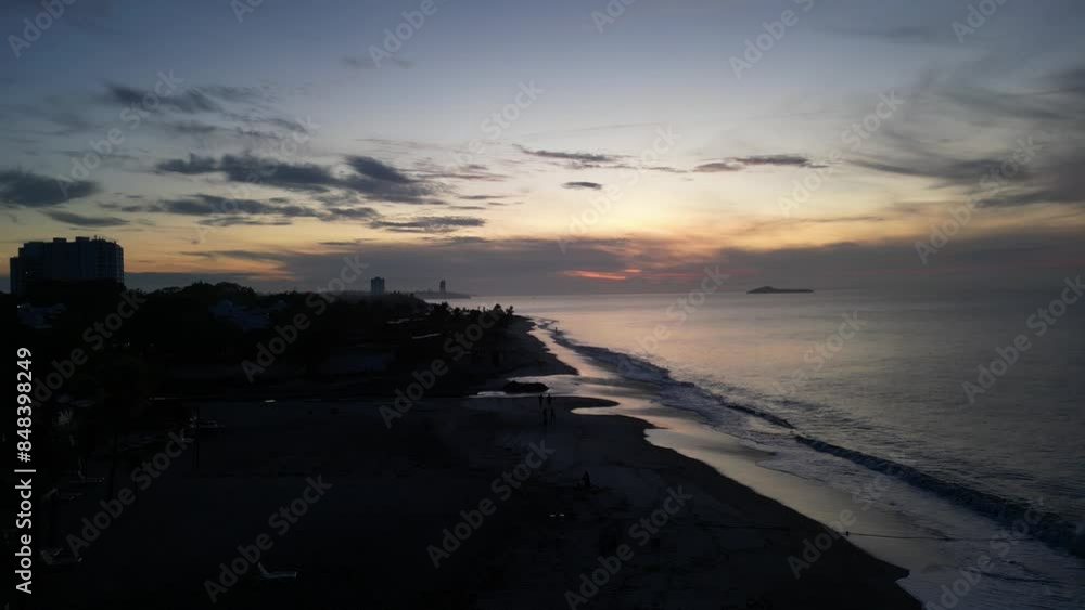 Beautiful Sunrise in a Beach in Panama. Beautiful Sunrise in a Beach in Panama.